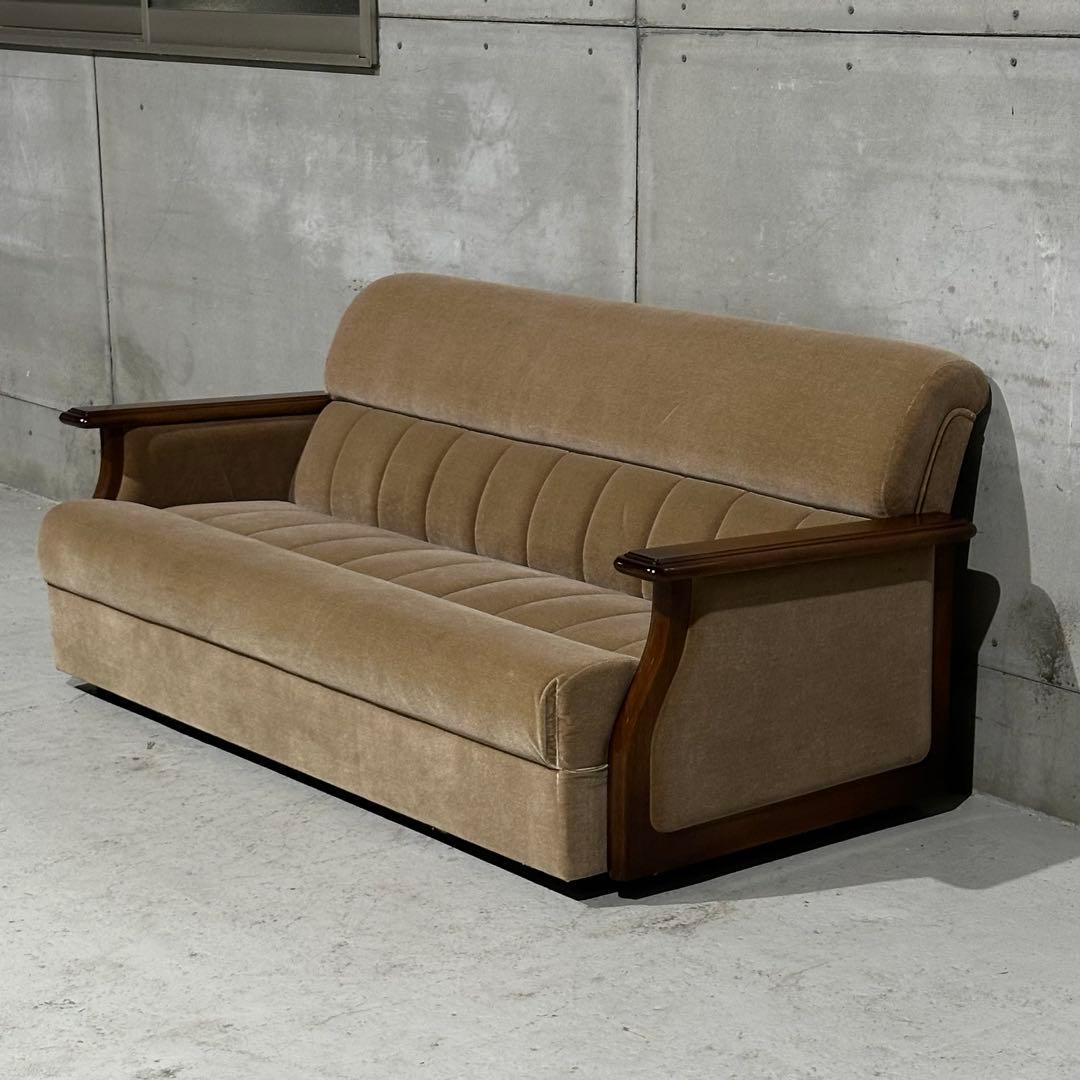 ✦70s✦maruni マルニ ミッドセンチュリー 昭和レトロ ソファー ベロア