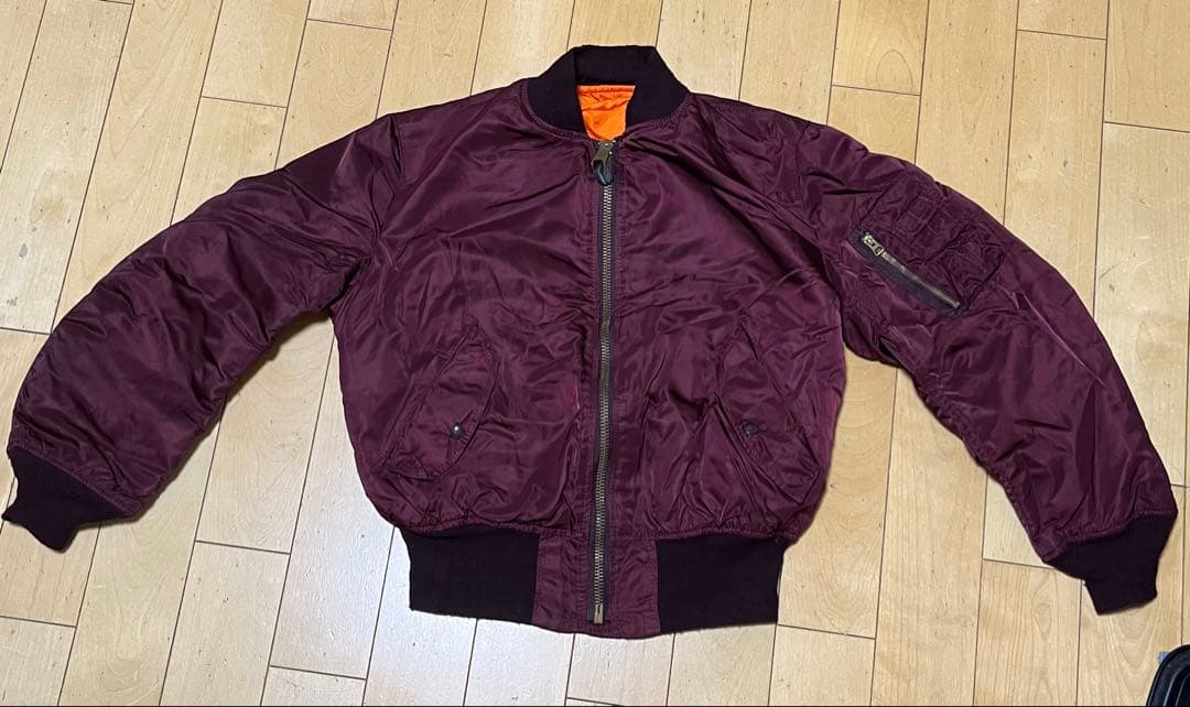 ALPHA ma-1 IDEALジップ　70s made in USA