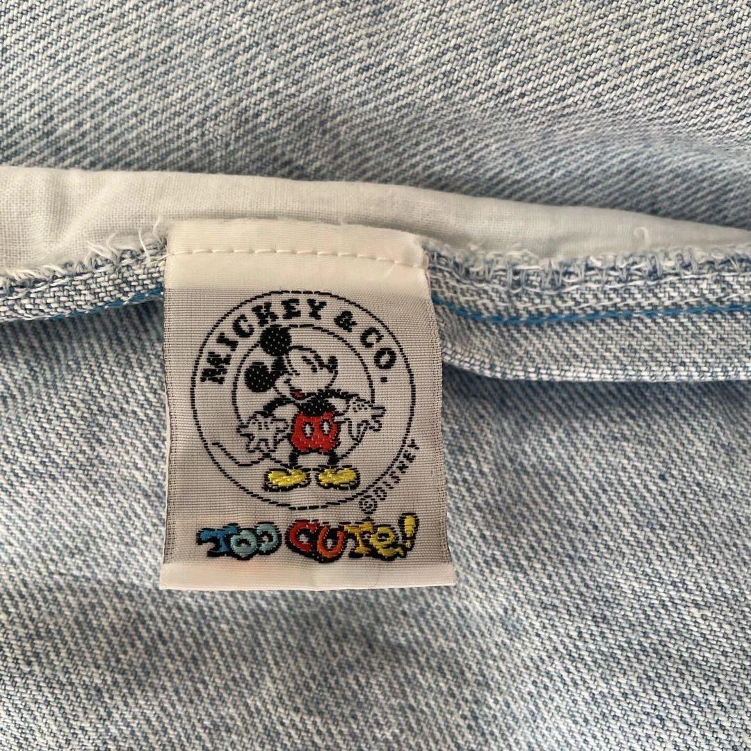 Too Cute! Disney刺繍　デニムジャケット　Gジャン　ミッキー