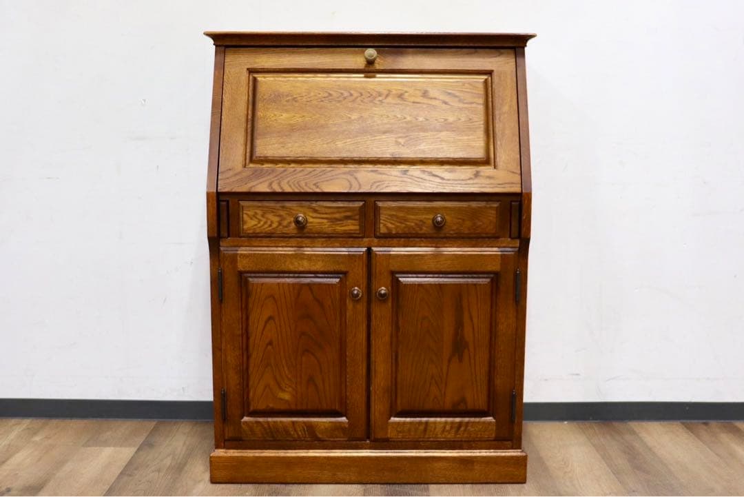 GMHH422○勇峰工芸 ライティングビューロー デスク 机 ライティングドレッ