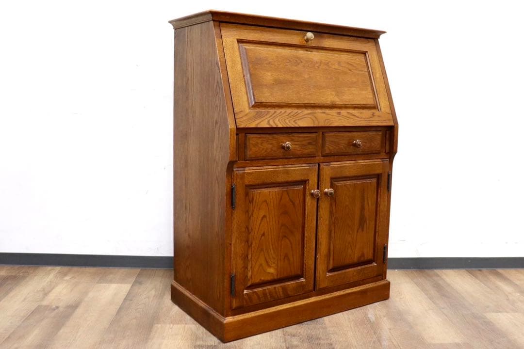 GMHH422○勇峰工芸 ライティングビューロー デスク 机 ライティングドレッ