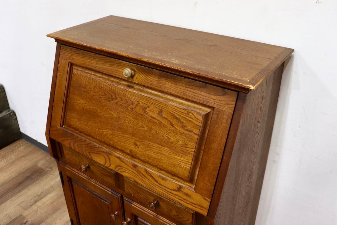 GMHH422○勇峰工芸 ライティングビューロー デスク 机 ライティングドレッ