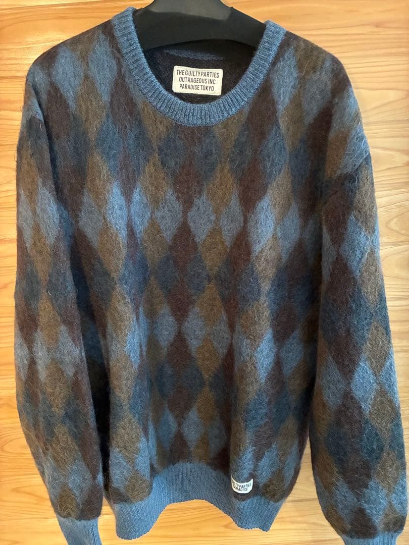 WACKOMARIA ダイヤモンド アーガイル モヘアセーター　名作