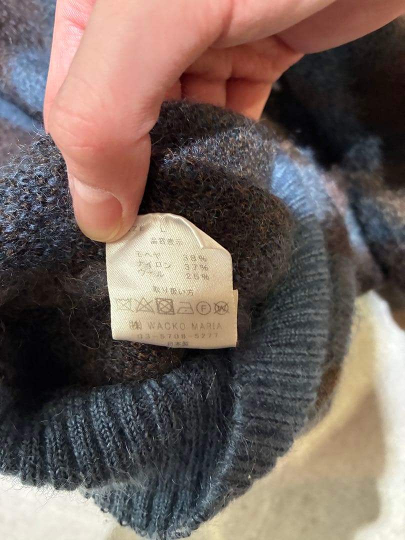 WACKOMARIA ダイヤモンド アーガイル モヘアセーター　名作