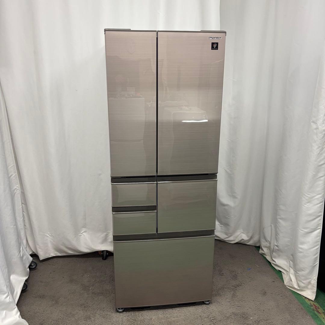 116　設置無料　冷蔵庫　SHARP　500-600ℓ　大型　安い　フレンチドア