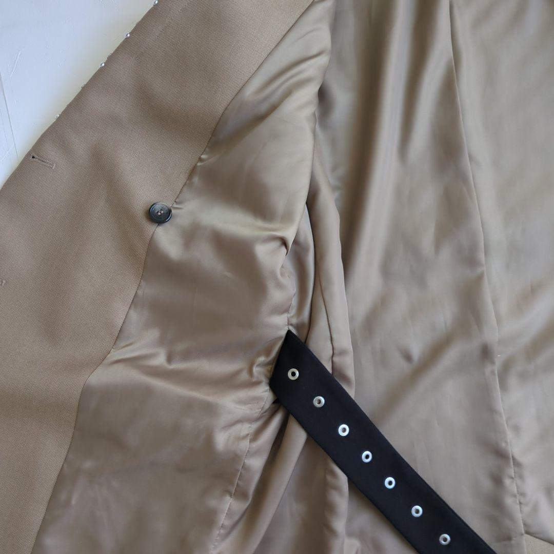 美品  rokh コラボ スタッズウールブレザージャケット ベージュ S