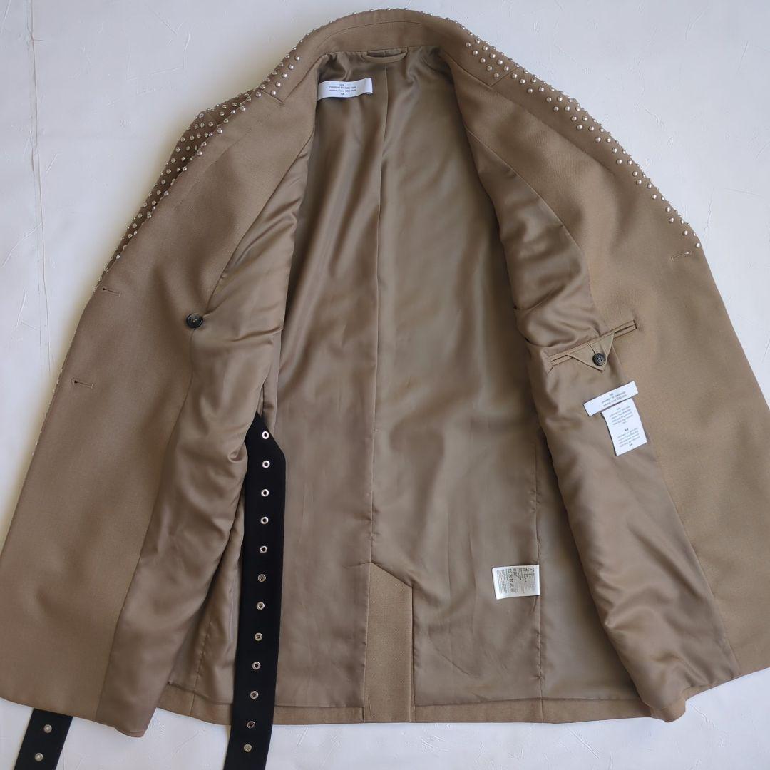 美品  rokh コラボ スタッズウールブレザージャケット ベージュ S