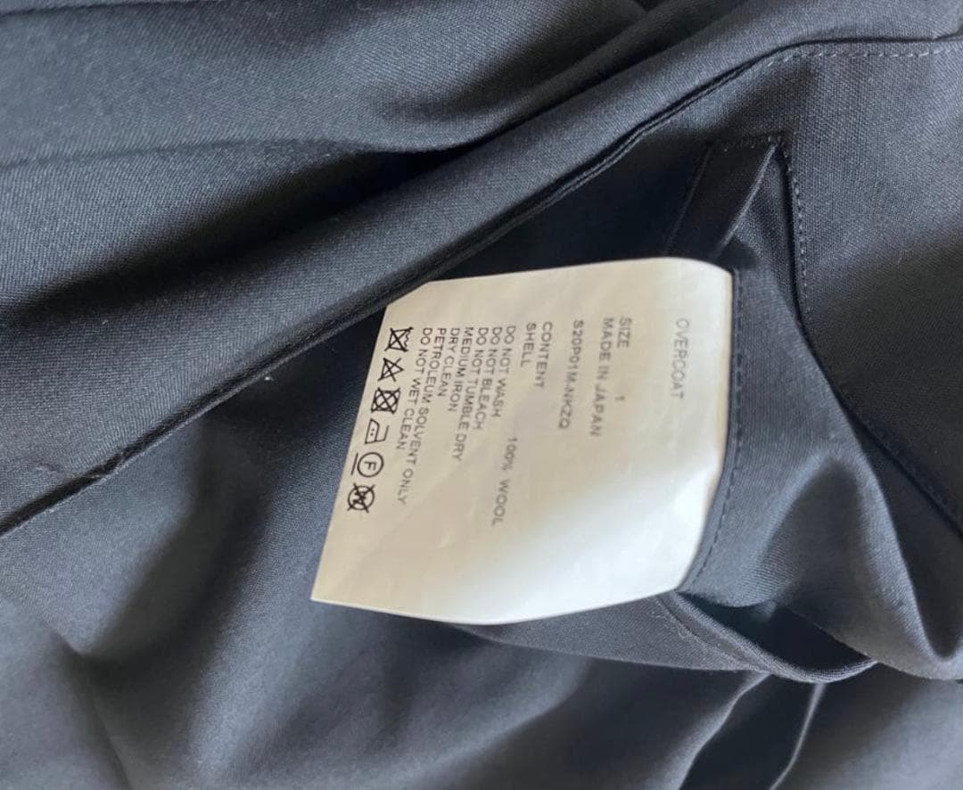 OVERCOAT センタープレス スラックス 黒 1