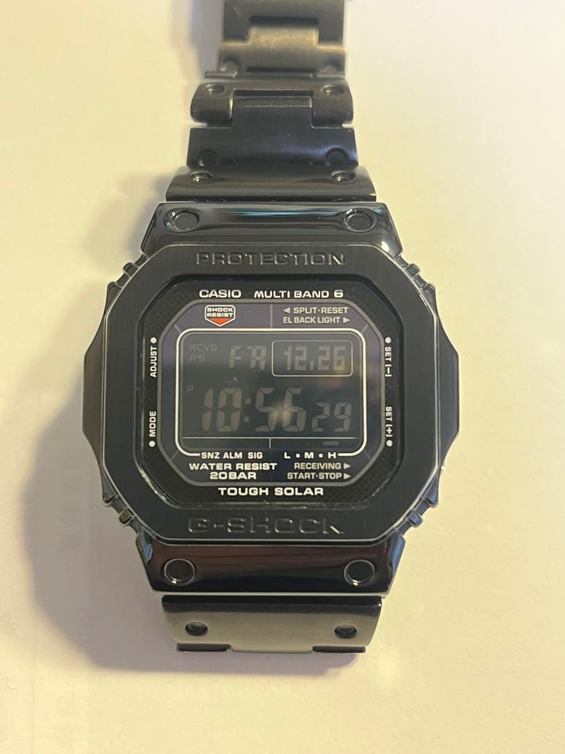 美品 G-SHOCK GWM5610B高輝度LED ブラックフルメタルカスタム