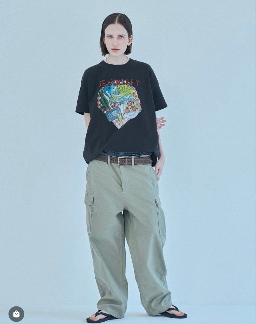 SEA カーゴパンツ カーキ