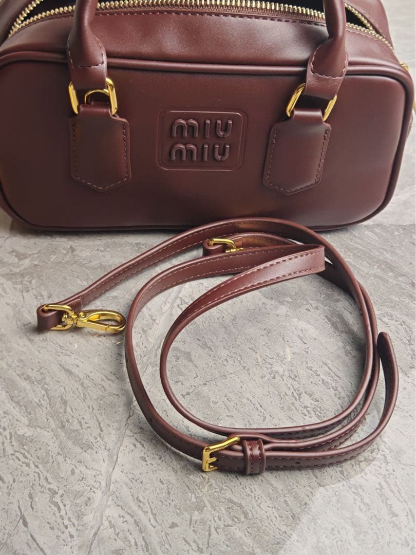 MIU MIU マドモアセル ミニ ショルダーバッグ ブラウン　美品