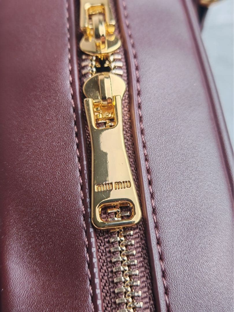 MIU MIU マドモアセル ミニ ショルダーバッグ ブラウン　美品