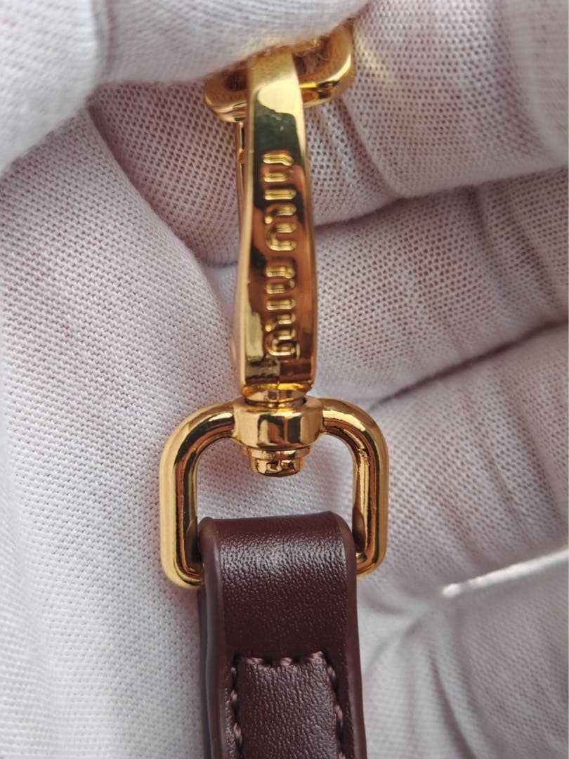 MIU MIU マドモアセル ミニ ショルダーバッグ ブラウン　美品