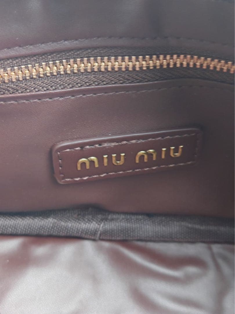 MIU MIU マドモアセル ミニ ショルダーバッグ ブラウン　美品