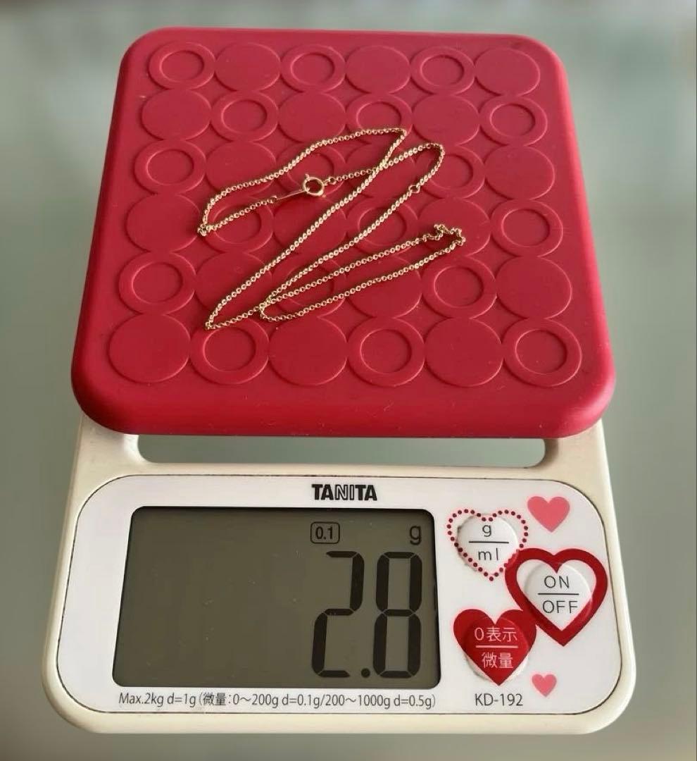 MIKIMOTO ゴールドチェーンネックレス K18 45cm 美品