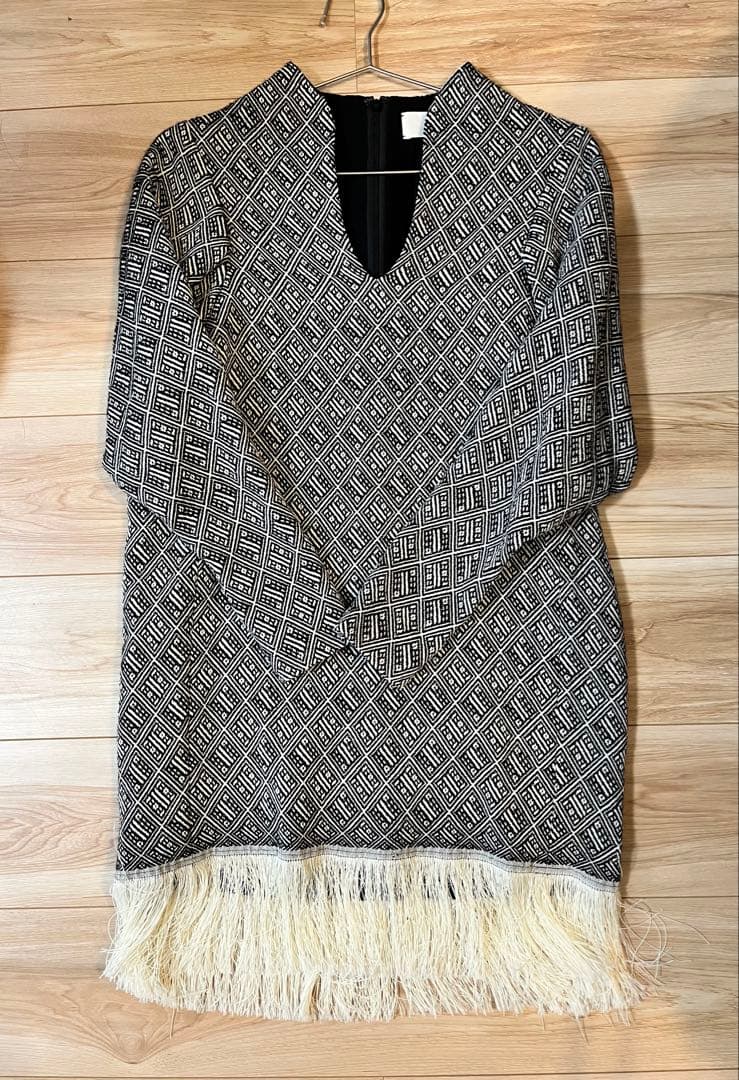 mame フリンジワンピース