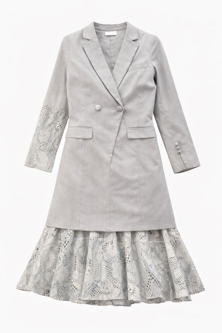 ちゃ。＊UND SUIT DOCKING LACE DRESS Ameri