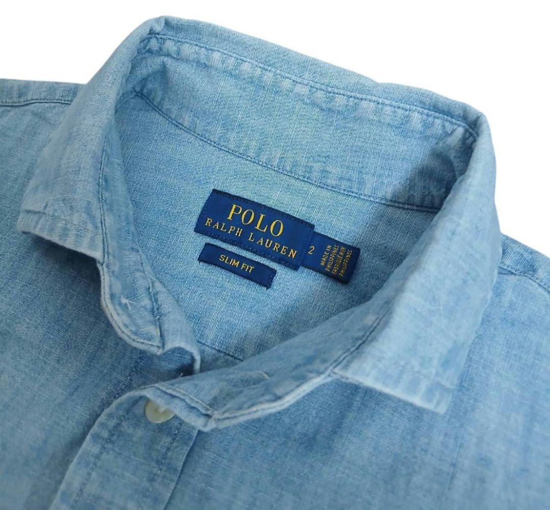 【試着のみ】ラルフローレン大人気オーバーサイズダンガリーシャツ現行品