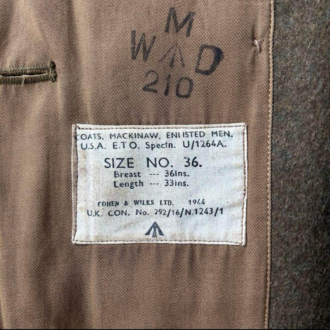 【希少】 40s イギリス軍　マッキノー　ジープコート　ブロードアロー