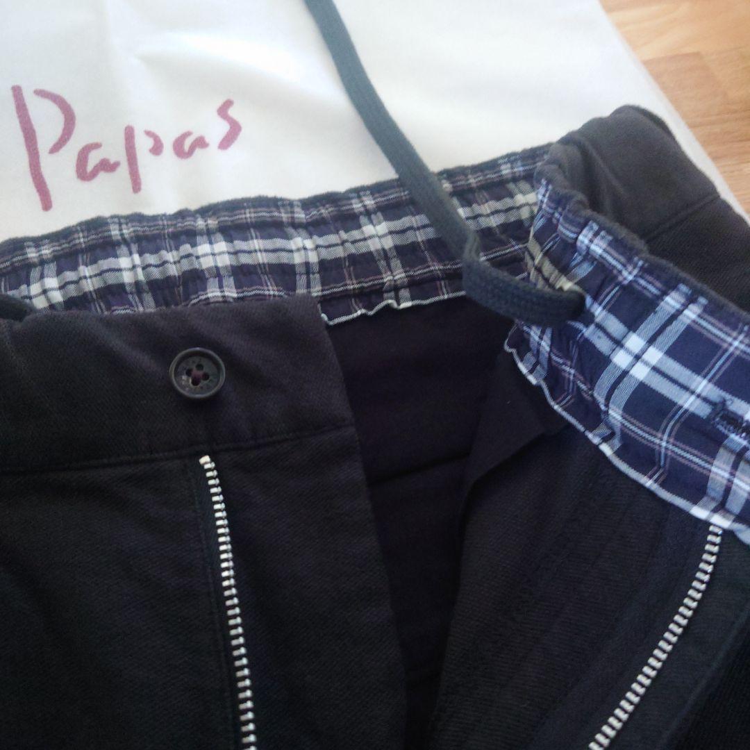 新品　パパス　ブラック　綿パン　Sサイズ 42900円