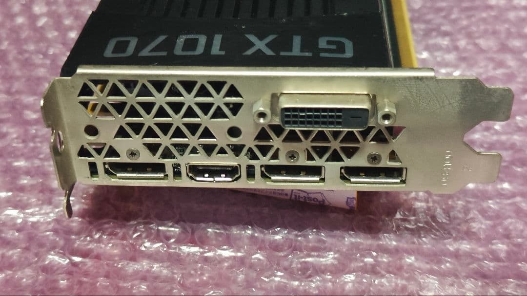 ジャンク ZOTAC GTX 1070 8G 動作確認済み ②