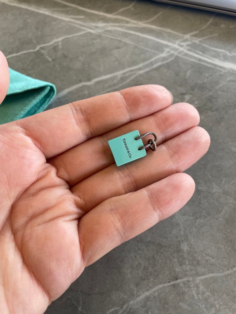 お値下げしました！希少ティファニー　ショップバック　チャーム