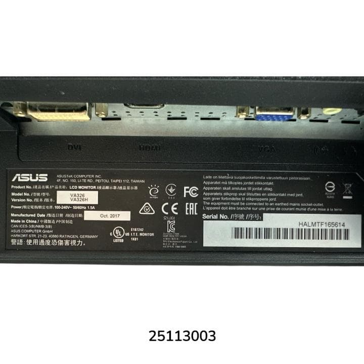 ASUS VA326H 31.5インチ 144Hz LCD曲面モニター