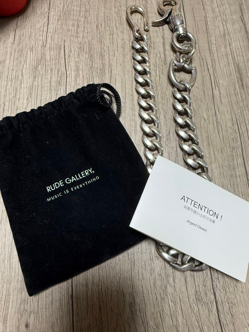 RUDE GALLERY チェーンウォレット 50cm シルバー