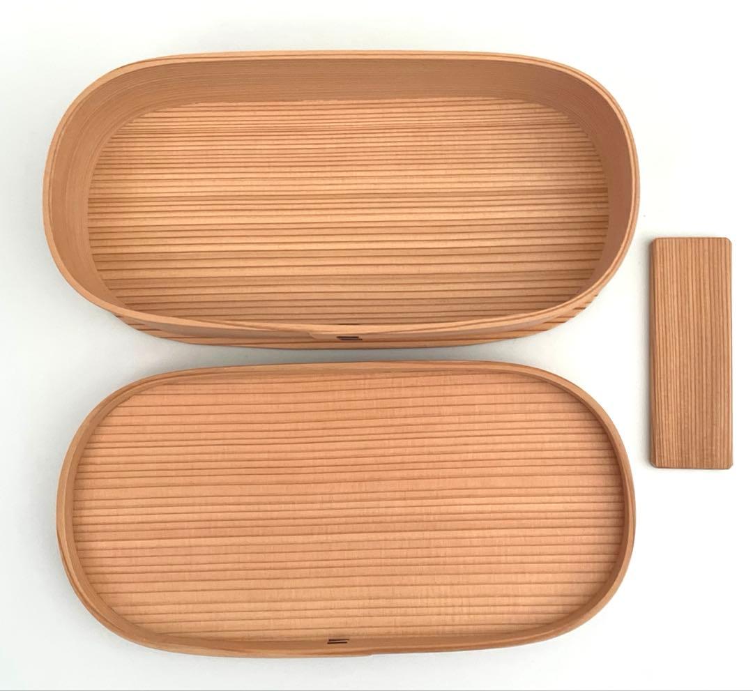 柴田慶信商店　手の平弁当箱　被せ蓋大　未使用