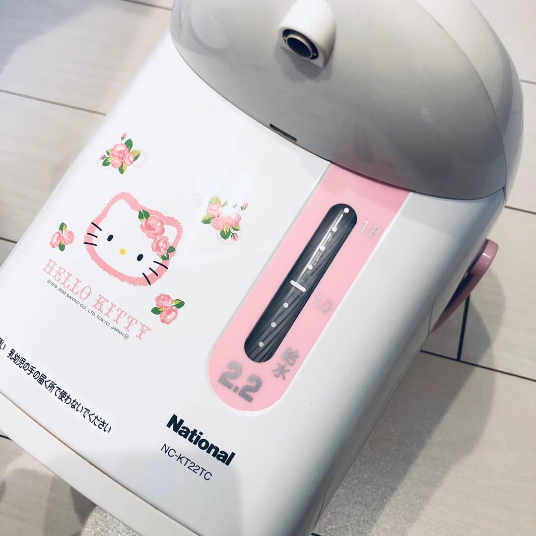 動作確認済！National ハローキティ 電気ポット マイコン沸騰ジャーポット