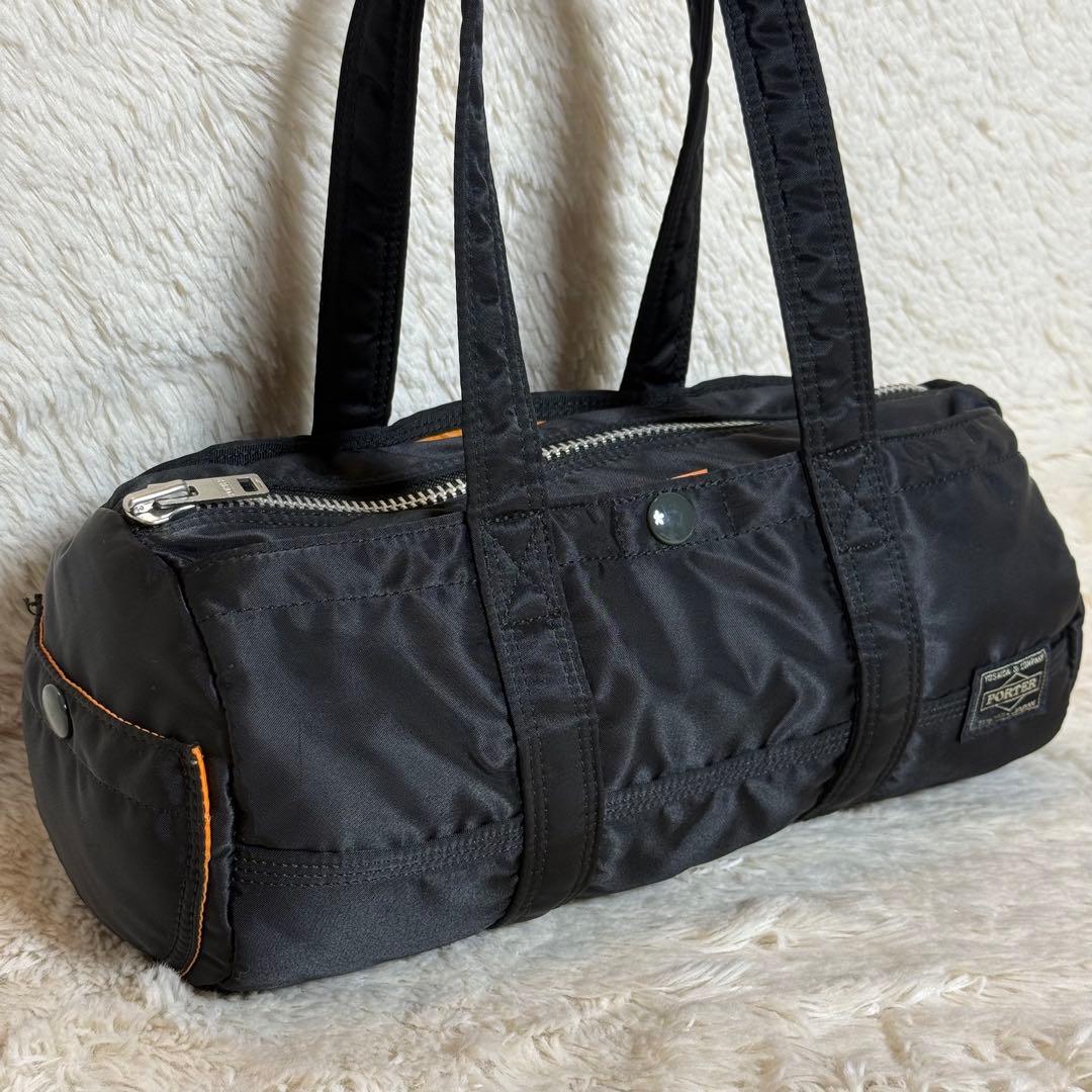 極美品　ポーター　PORTER　タンカー　ミニボストン　ダッフルバッグ　黒