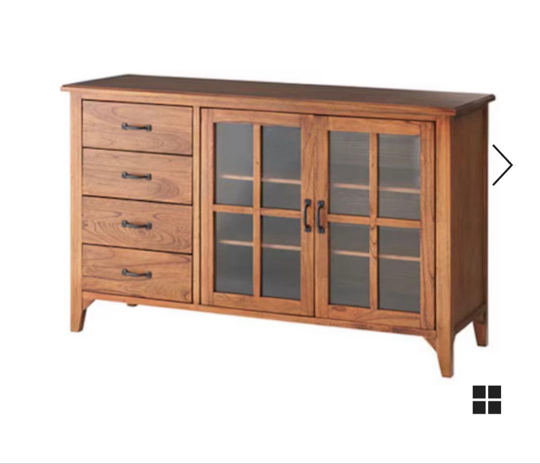 ビーカンパニー　ティンバー　木製キャビネット・サイドボード