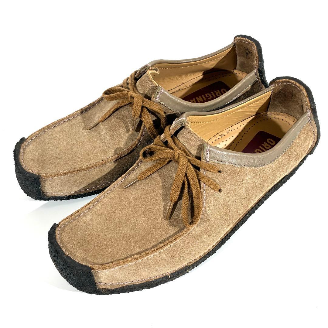 美品★ クラークスオリジナルズ ナタリー ワラビー スエード キャメル