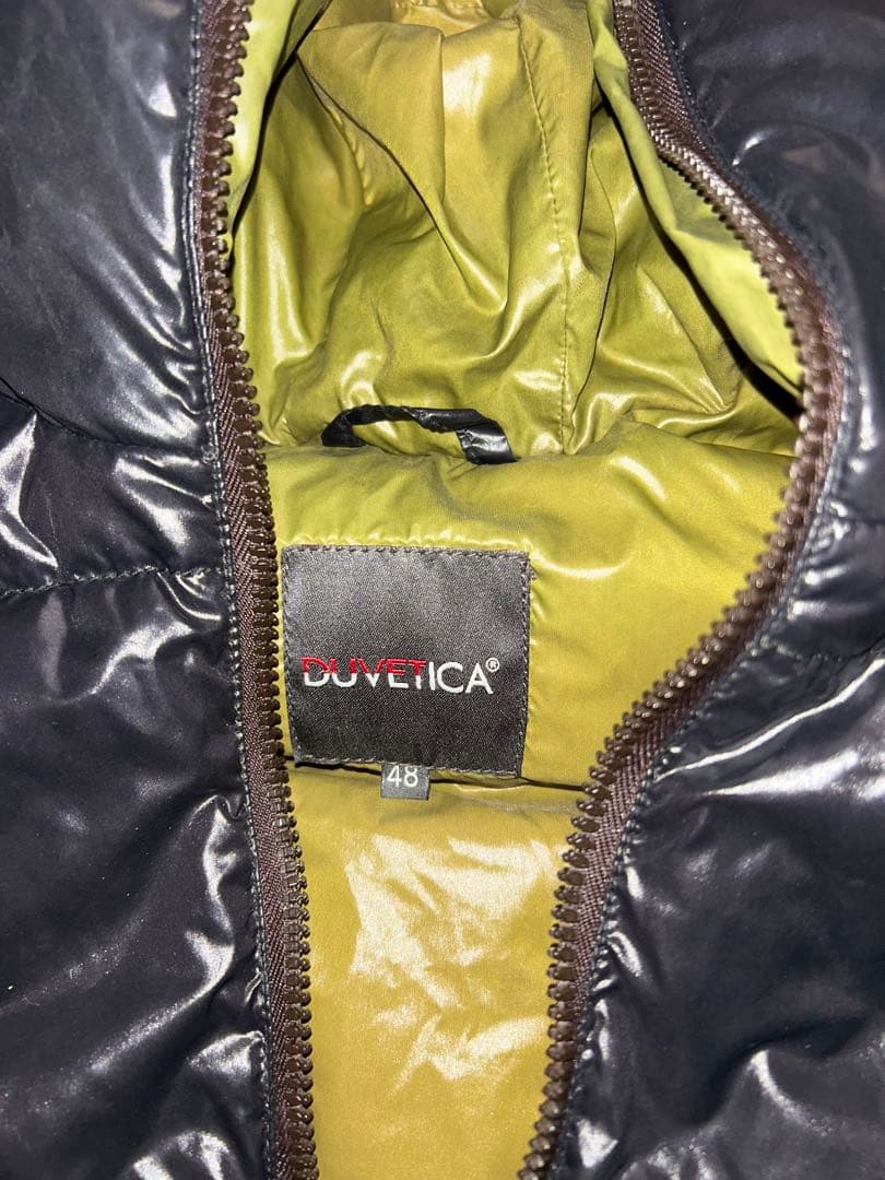 け*う様 DUVETICA フード付きダウンベスト 48 ブラック