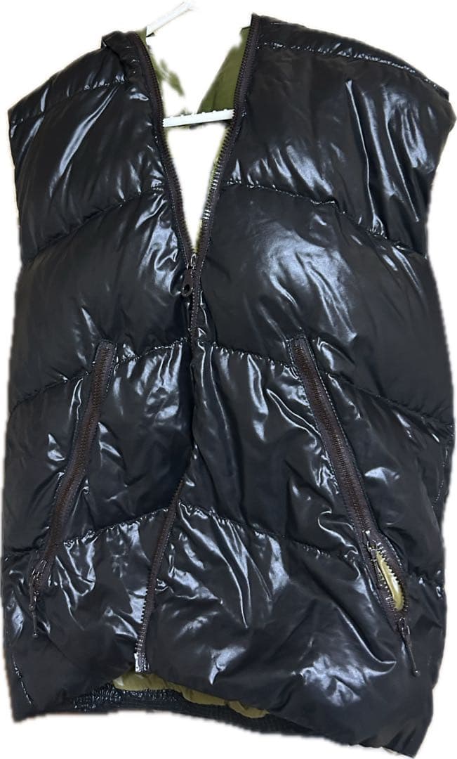 け*う様 DUVETICA フード付きダウンベスト 48 ブラック