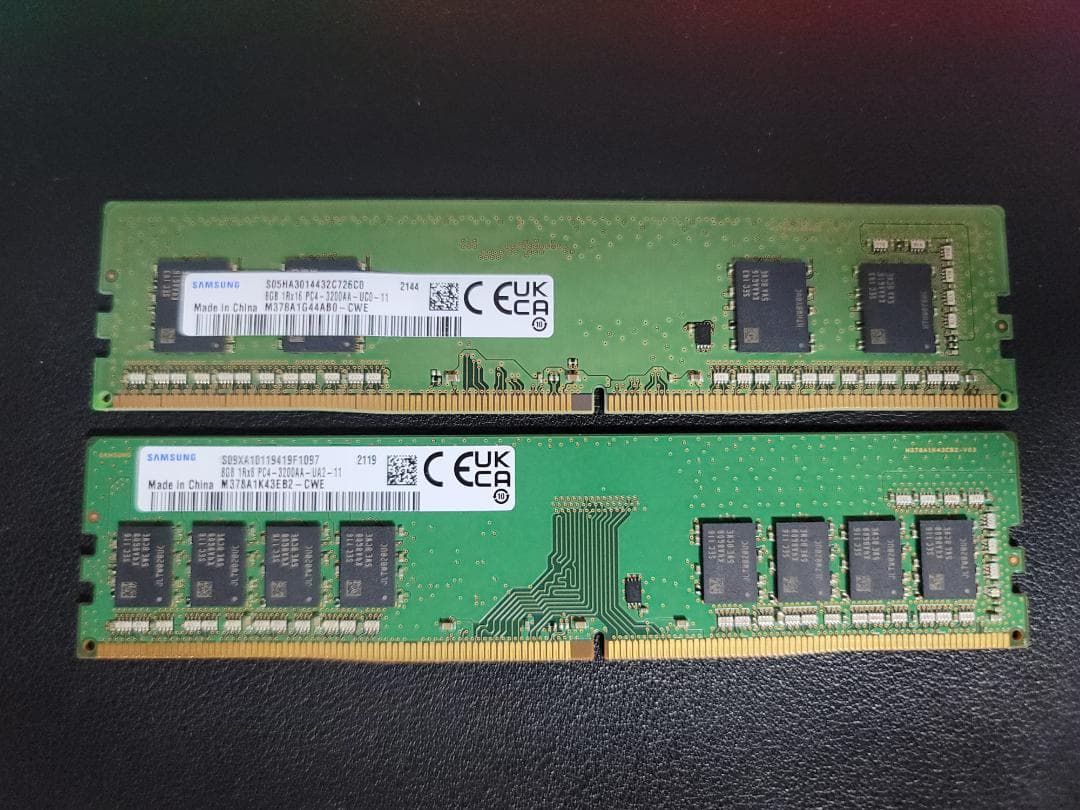 メモリー DDR4 16Gb 3200Mhz Ram 8GbX 2(16Gb)