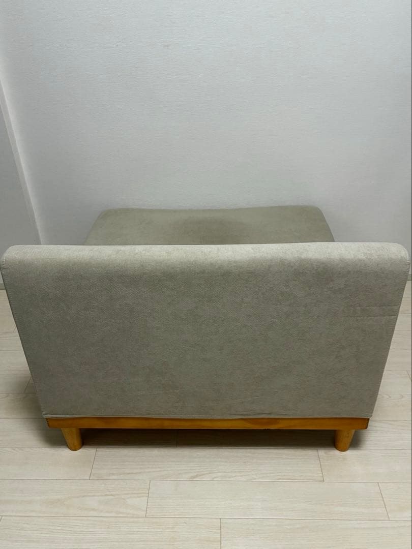 1人掛けソファ Soroi（ソロイ）【大】リップルベージュ ※組立、取扱説明書付