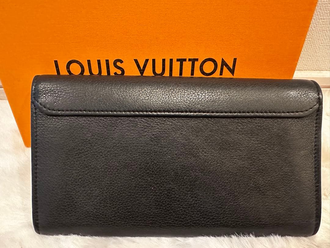 極美品 ルイヴィトン ロックミー サラ 長財布 黒 正規品