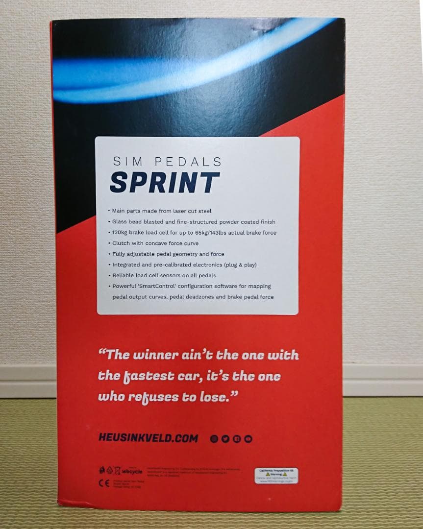 Heusinkveldレーシングシムペダル Sprint 3-pedal 新品