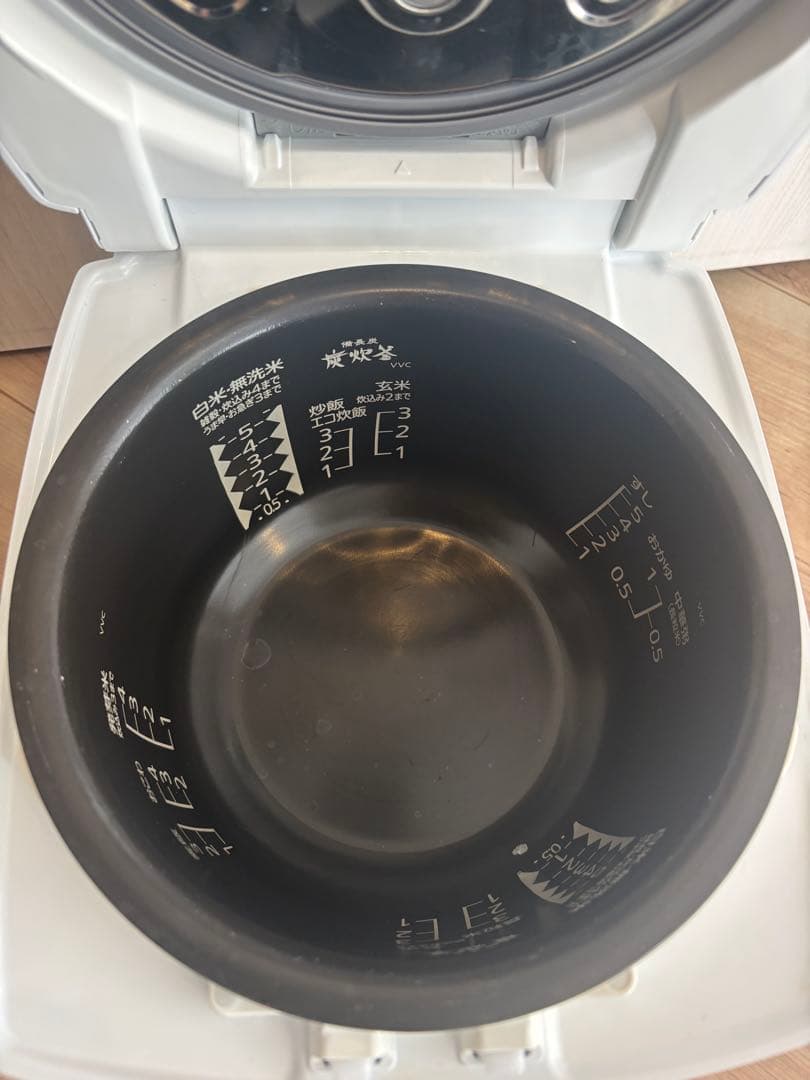 三菱 炊飯器 炭炊釜 月白 NJ-VVC10-W