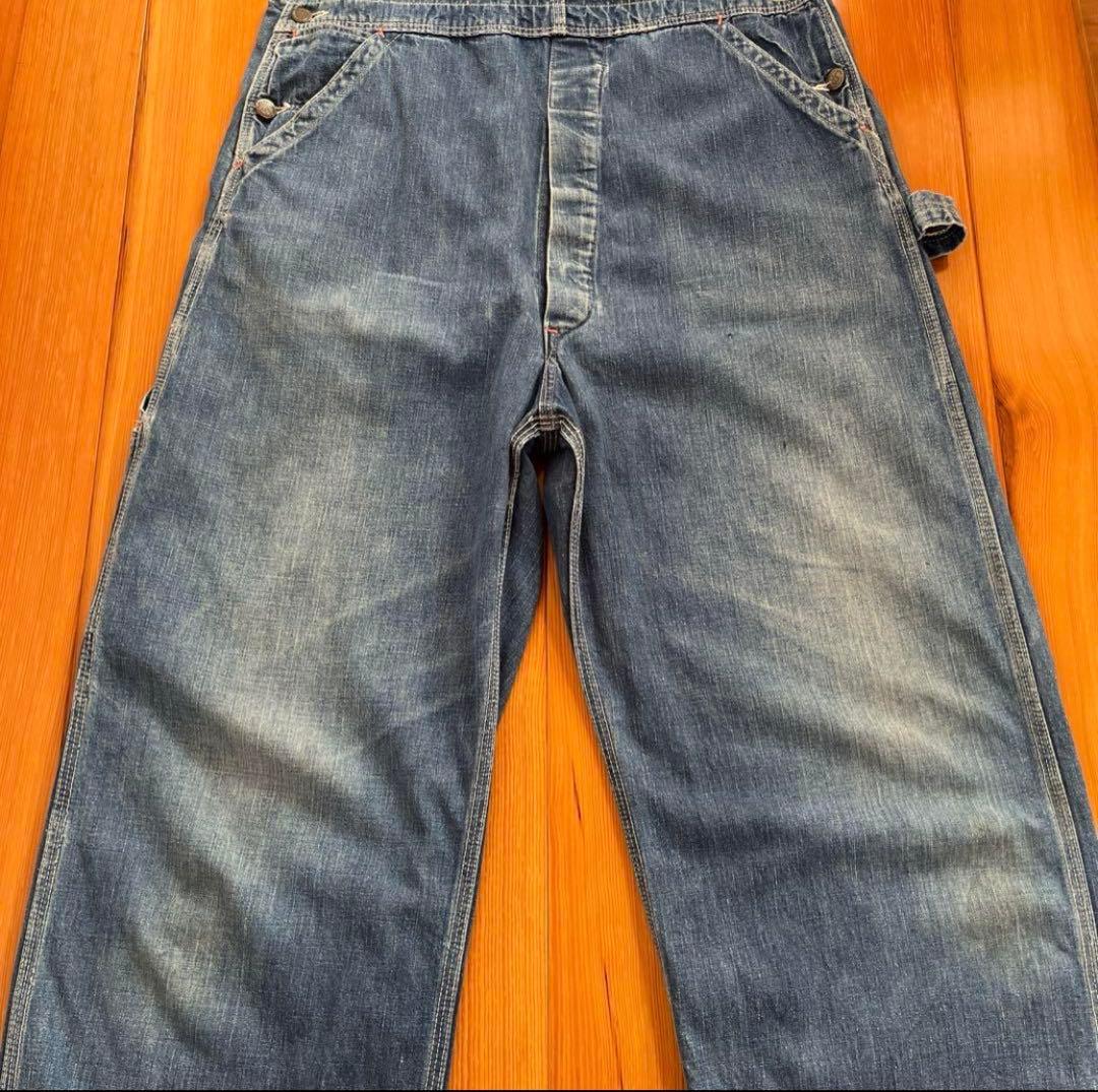 40s〜デニム オーバーオール DRUM MAJOR オリジナル　50s 60s