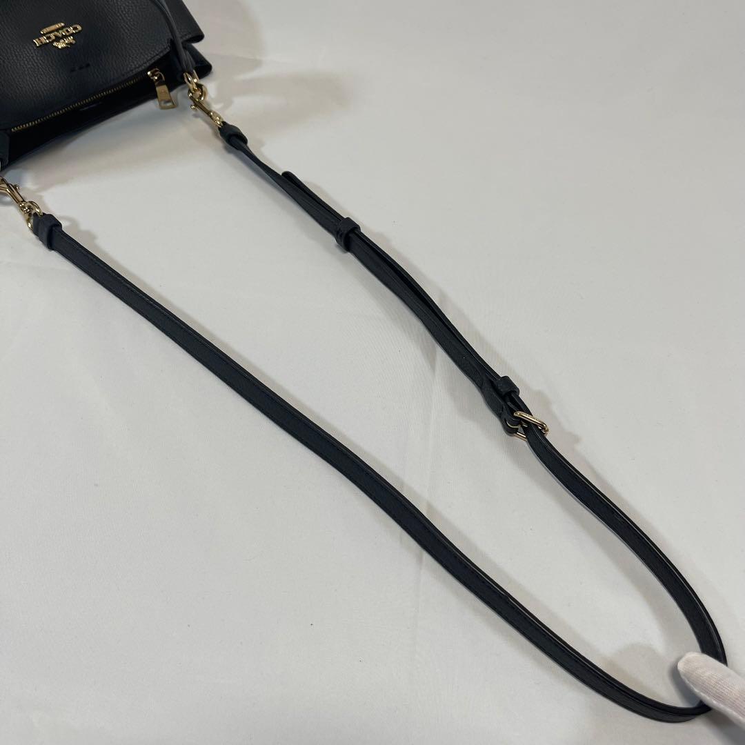 【極美品】コーチ 1011 スモールタウン 2wayバケットバッグ レザー 黒