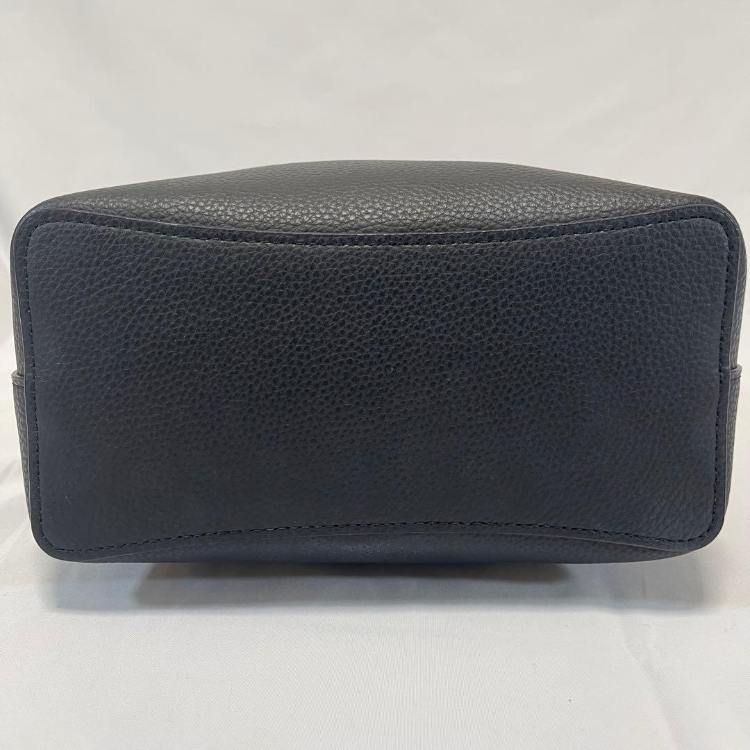 【極美品】コーチ 1011 スモールタウン 2wayバケットバッグ レザー 黒