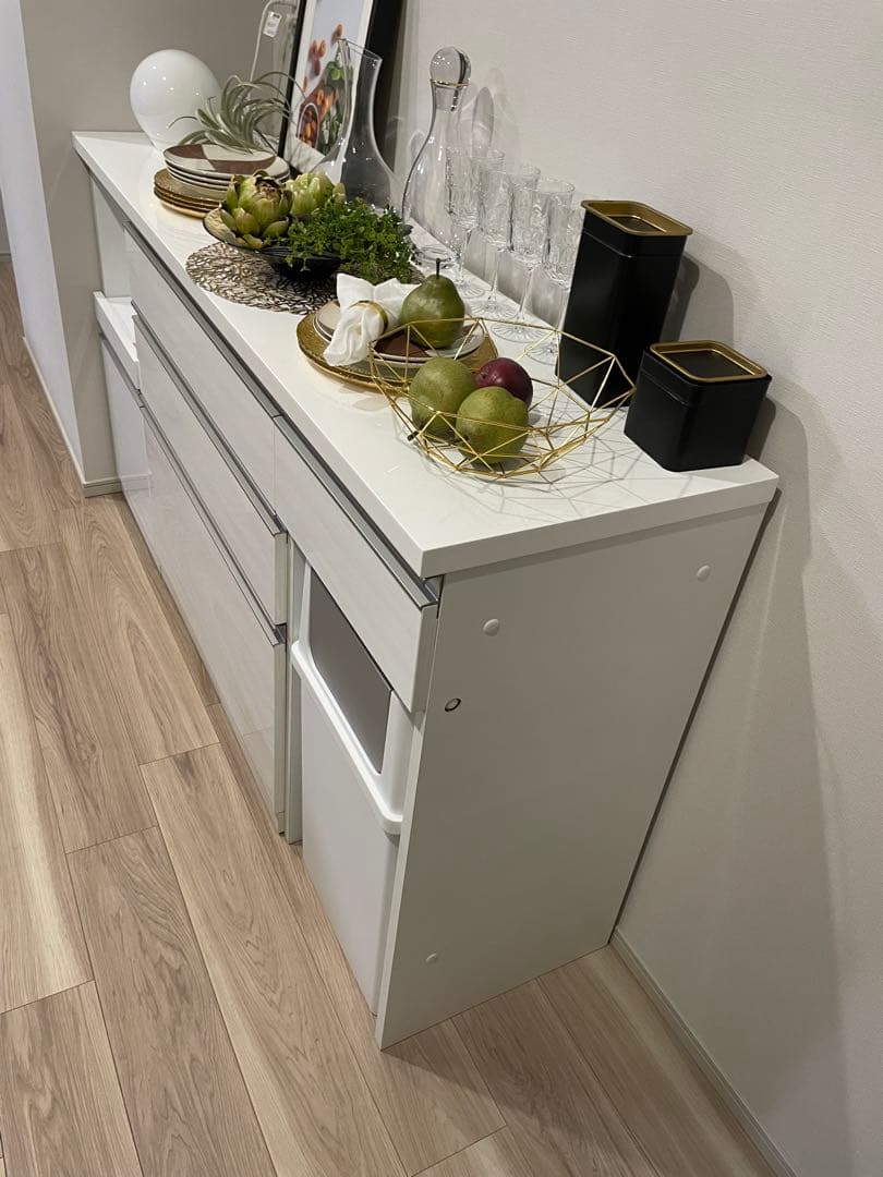 【未使用】ホワイトキッチンカウンター