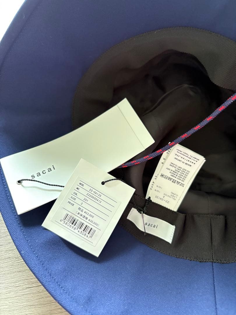新品未使用　sacai バケットハット 22-0413S size3 サカイ