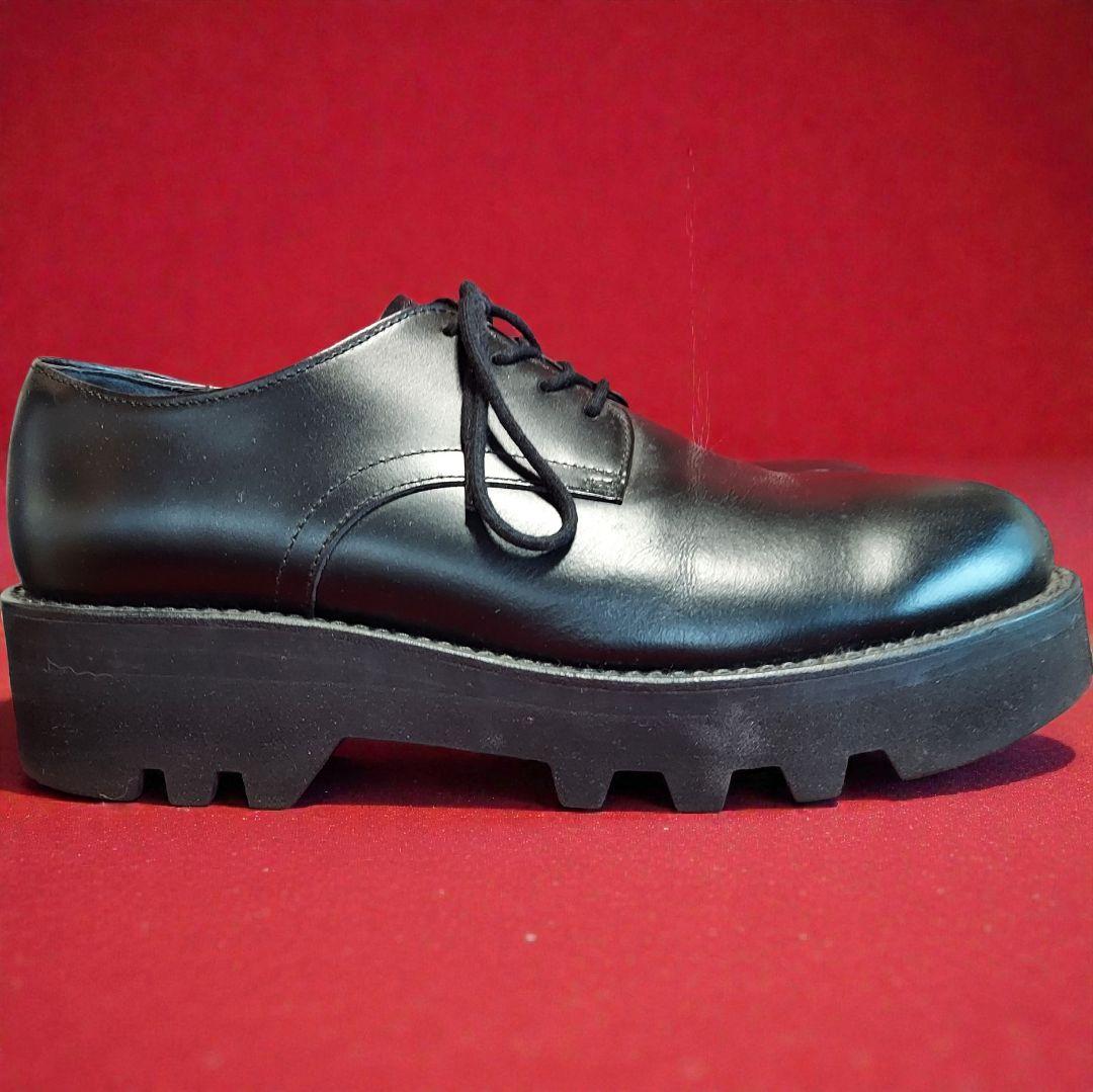 【ラッドミュージシャン】ダービーシューズ 厚底 ラバーソール ドレスシューズ