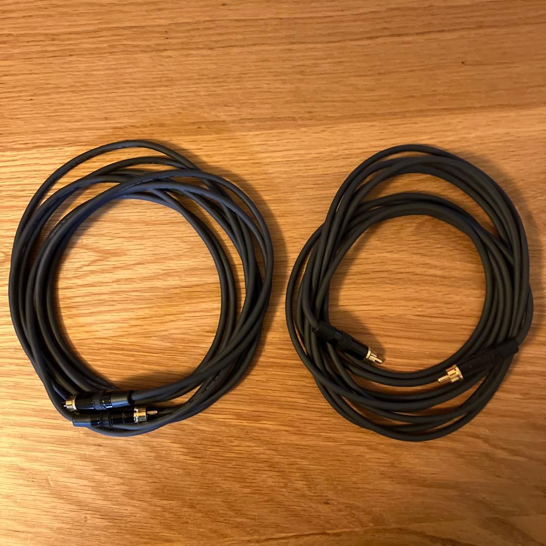 ノイマン　NEUMANN RCAケーブル 4m 2本　ドイツ　アナログケーブル