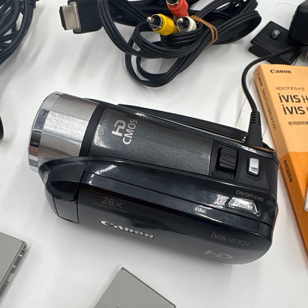 美品　Canon iVIS HF R21 ビデオカメラ 動作確認済