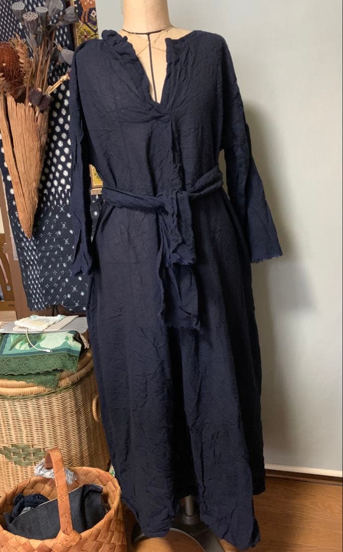 daniela gregis ダニエラグレジス　キーネックロングワンピース