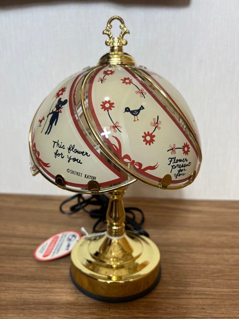 【レトロ】SHINZI KATOH 3段あかり切り替えタッチセンサー卓上ライト